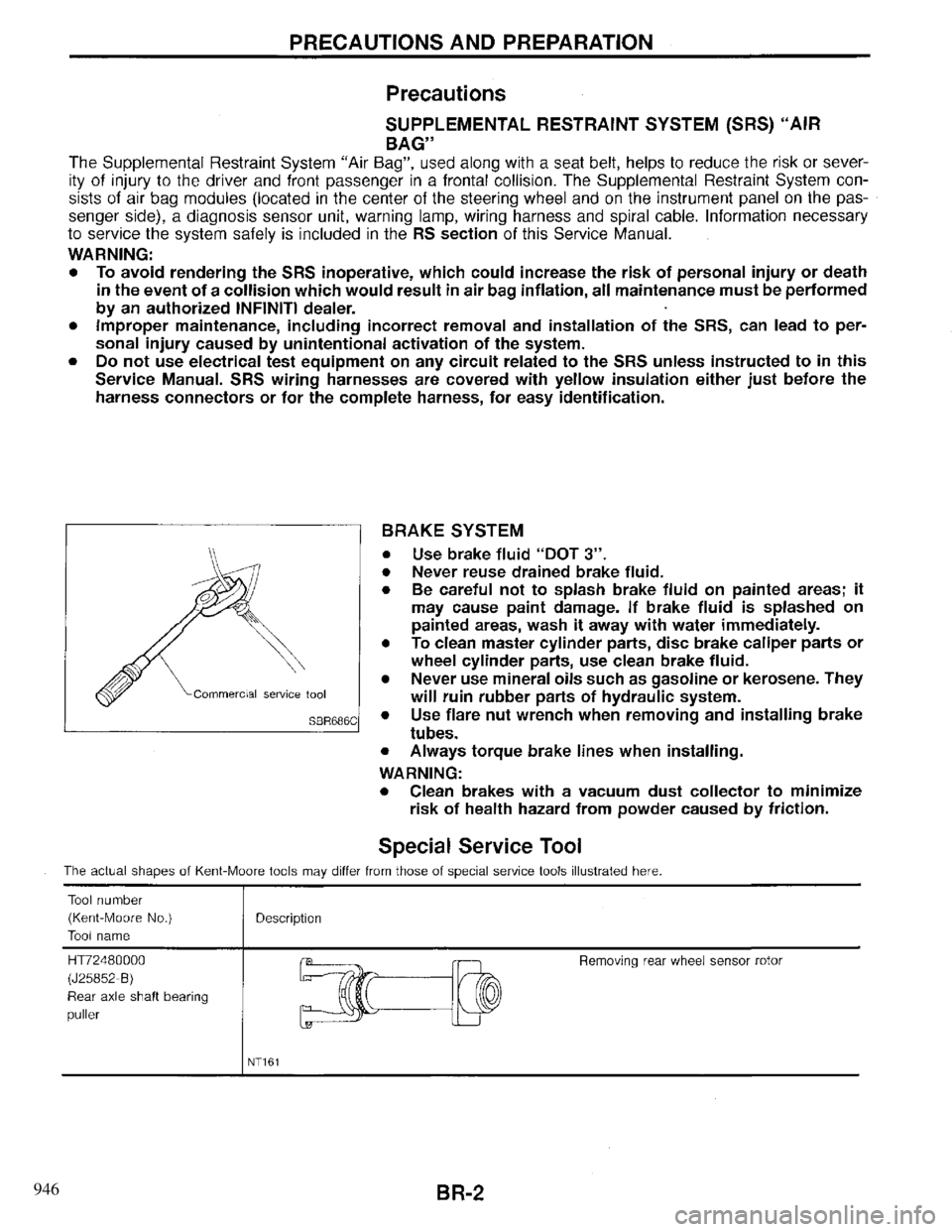 INFINITI QX4 1997 Factory Service Manual 946 INFINITI QX4 1997 Factory Service Manual 946