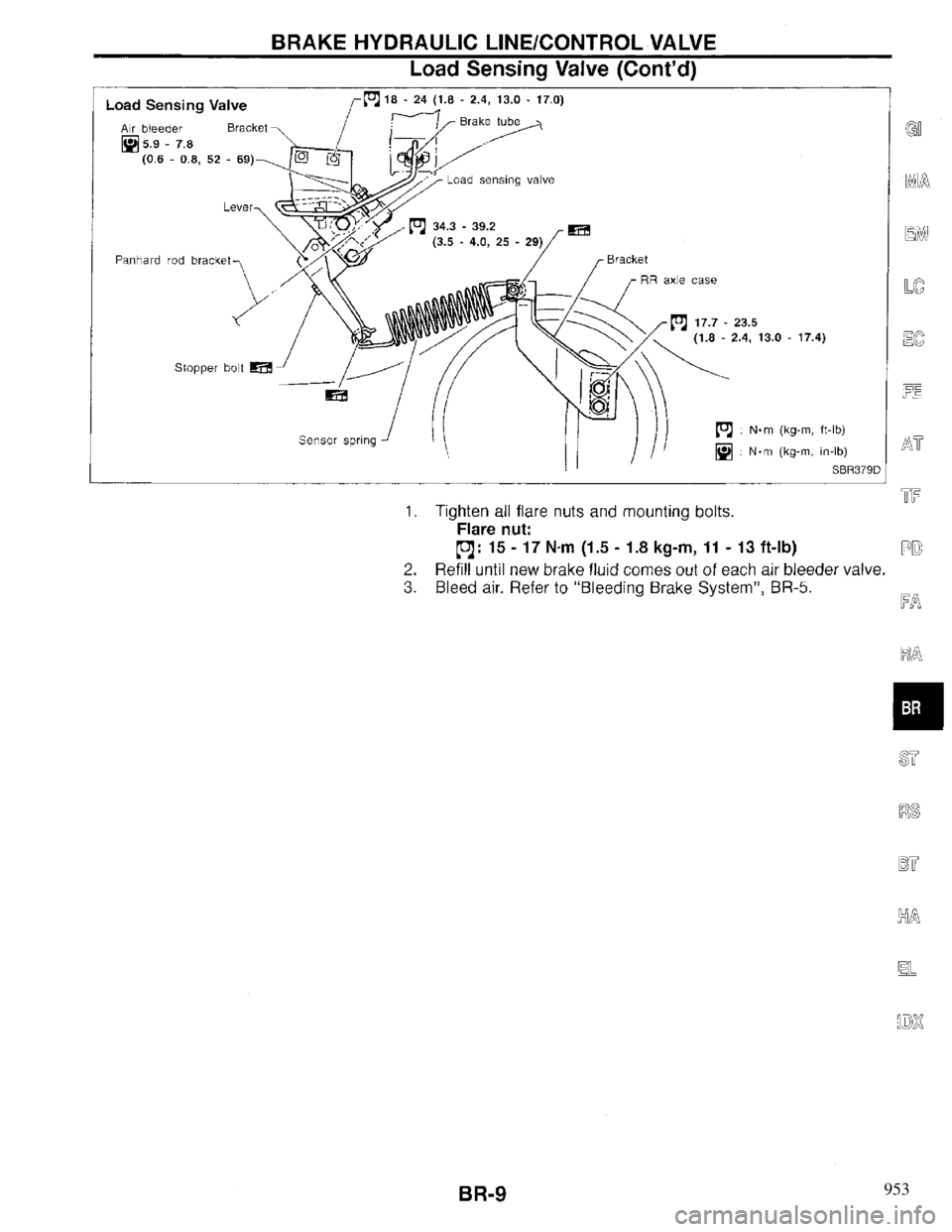 INFINITI QX4 1997 Factory Service Manual 953 INFINITI QX4 1997 Factory Service Manual 953