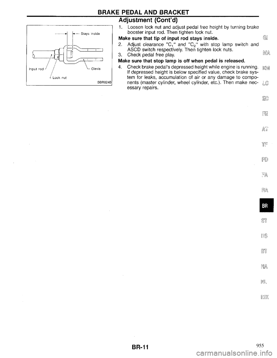 INFINITI QX4 1997 Factory Service Manual 955 INFINITI QX4 1997 Factory Service Manual 955