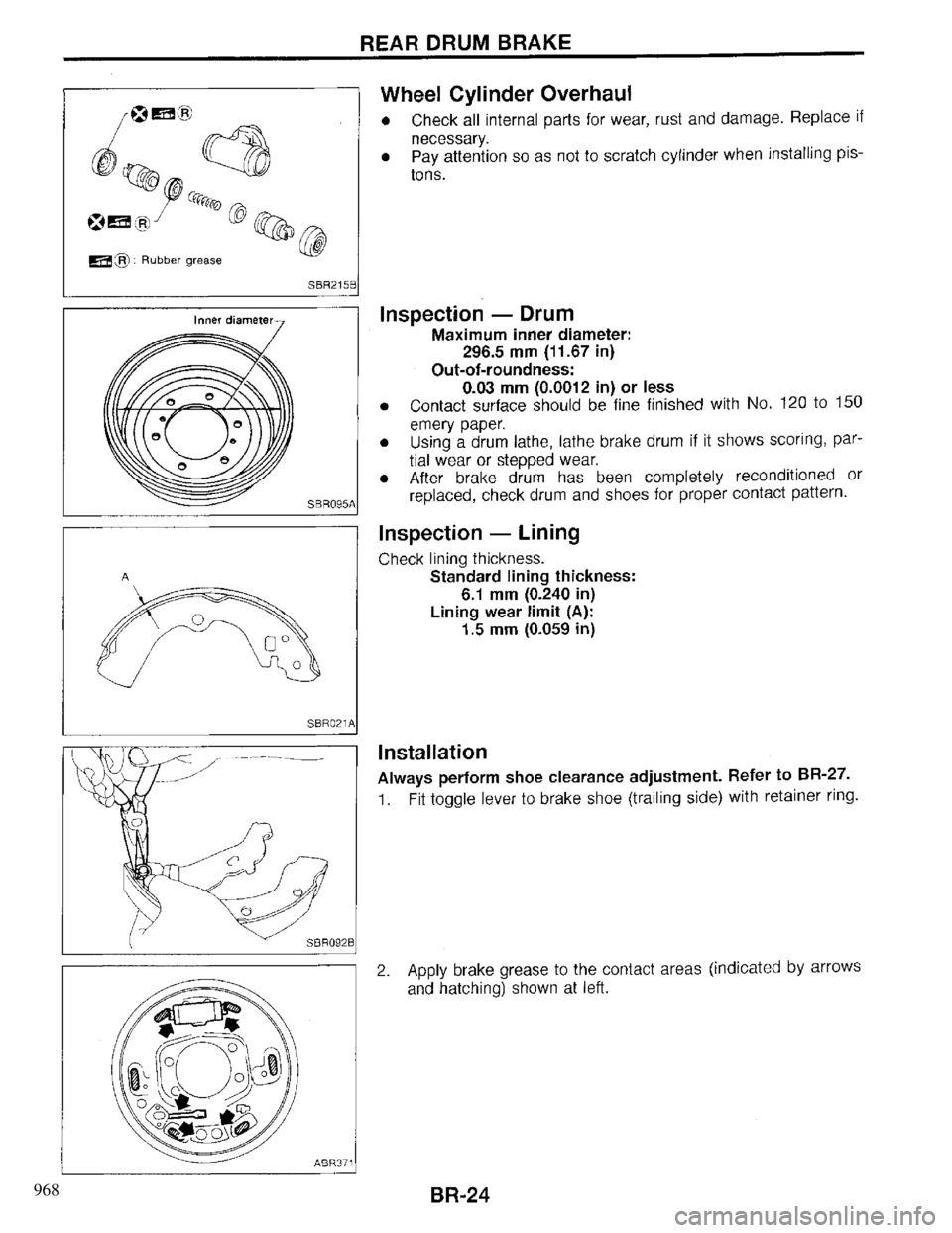 INFINITI QX4 1997 Factory Service Manual 968 INFINITI QX4 1997 Factory Service Manual 968