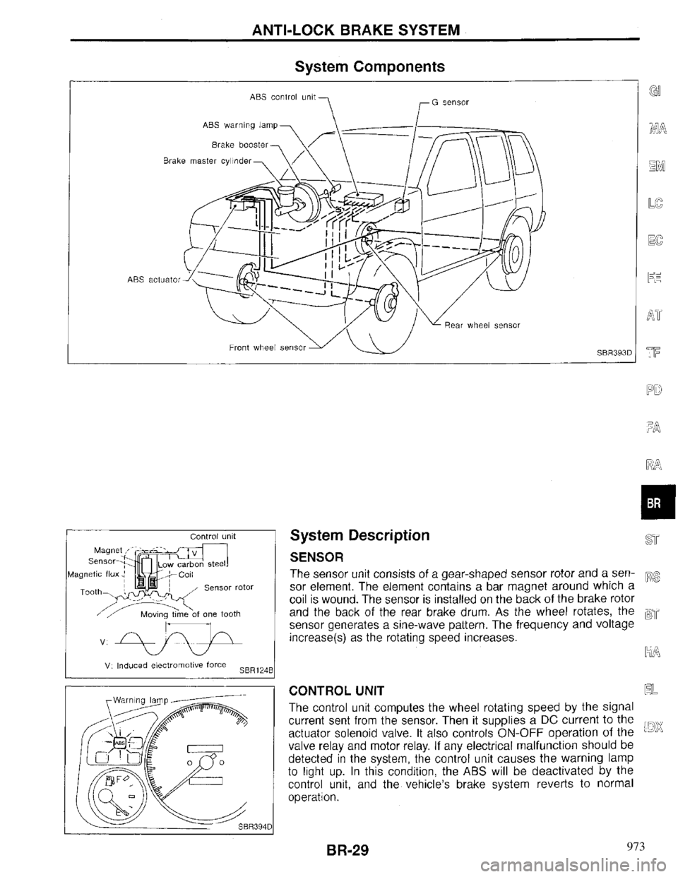 INFINITI QX4 1997 Factory Service Manual 973 INFINITI QX4 1997 Factory Service Manual 973