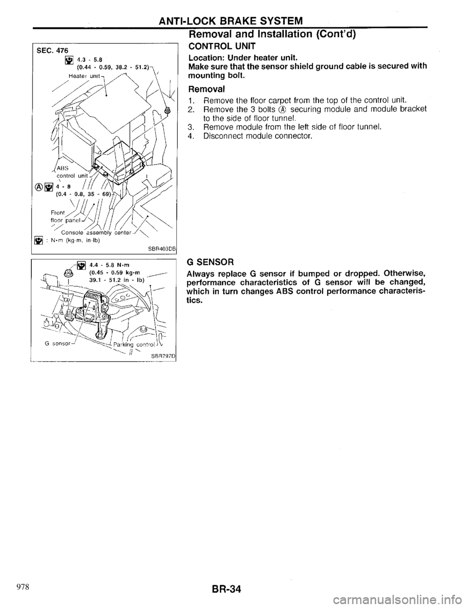 INFINITI QX4 1997 Factory Service Manual 978 INFINITI QX4 1997 Factory Service Manual 978