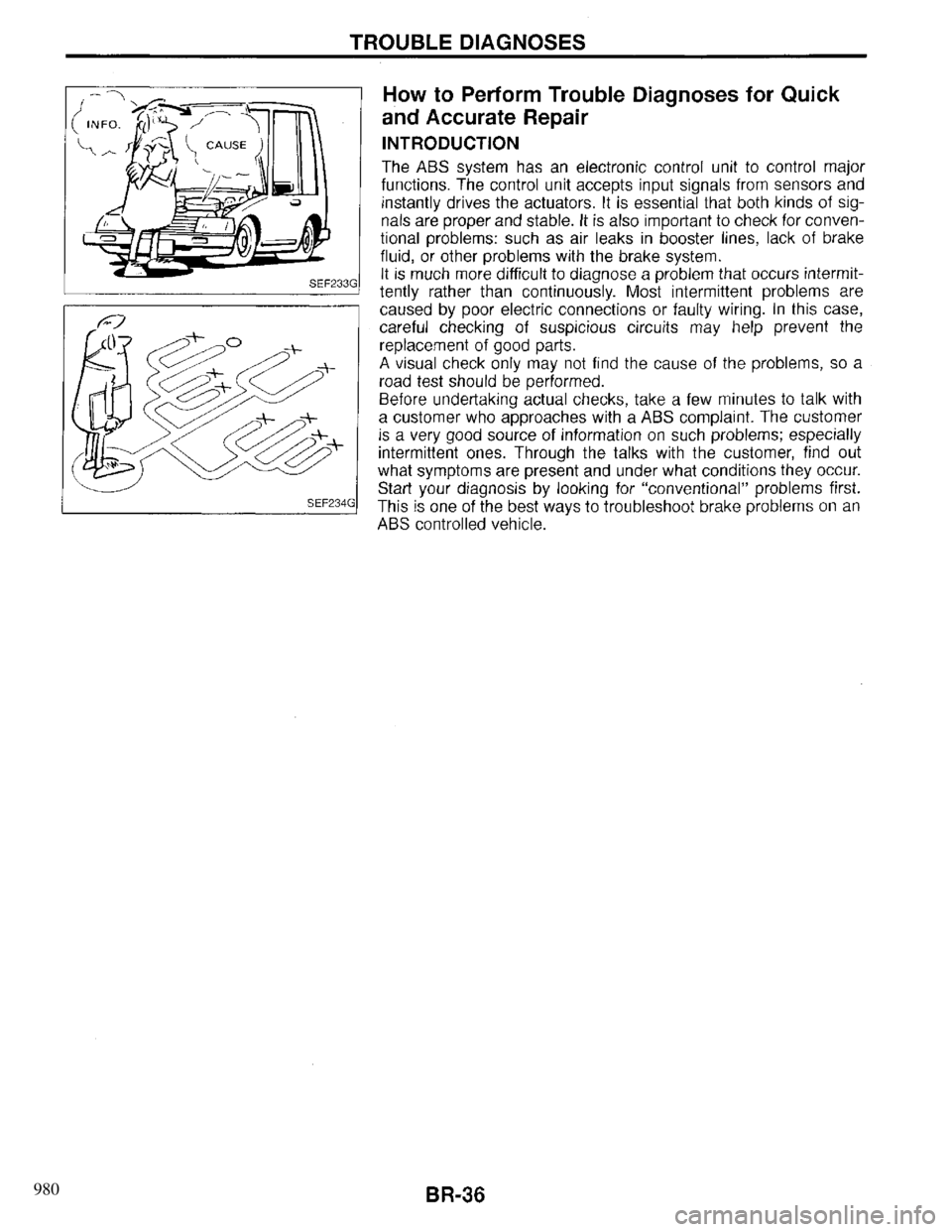 INFINITI QX4 1997 Factory Service Manual 980 INFINITI QX4 1997 Factory Service Manual 980