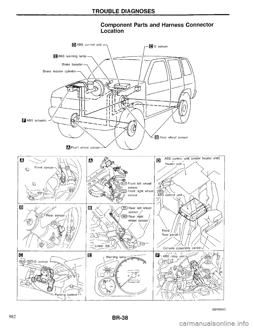 INFINITI QX4 1997 Factory Service Manual 982 INFINITI QX4 1997 Factory Service Manual 982