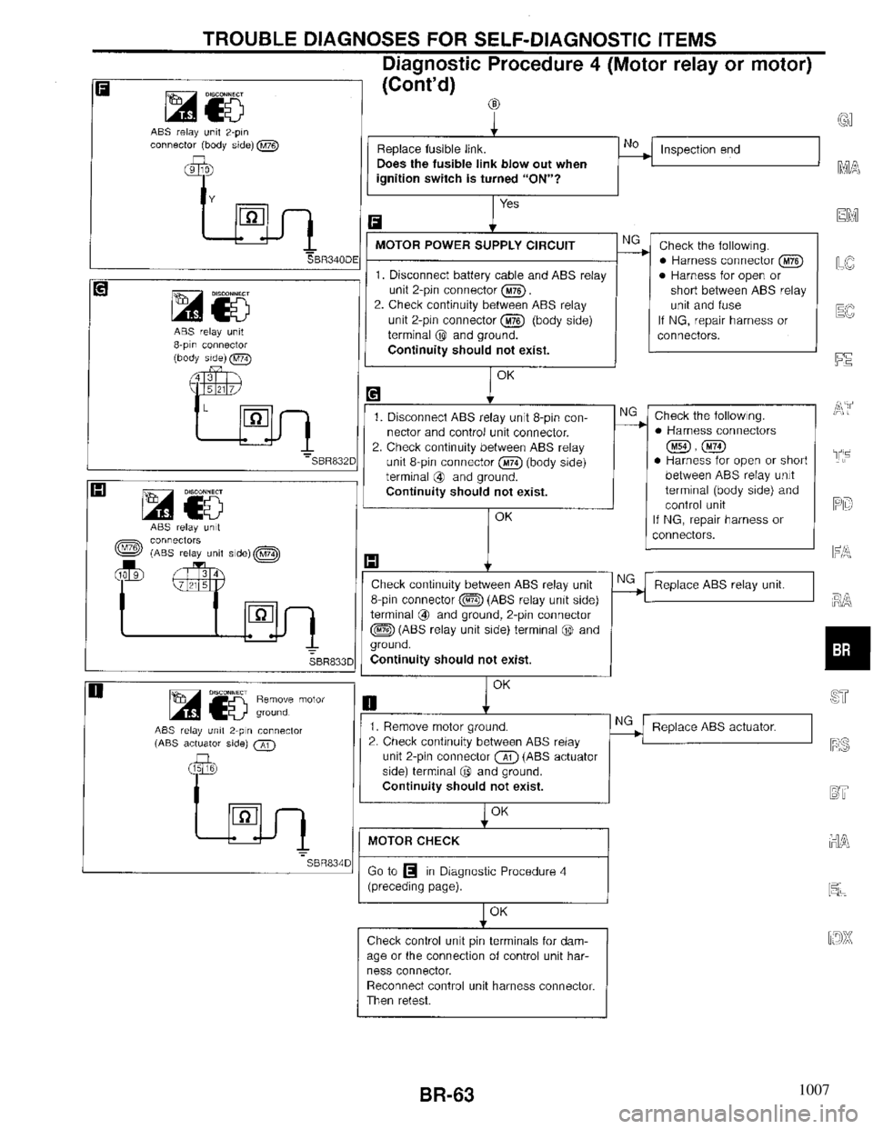 INFINITI QX4 1997 Factory Service Manual 1007 INFINITI QX4 1997 Factory Service Manual 1007