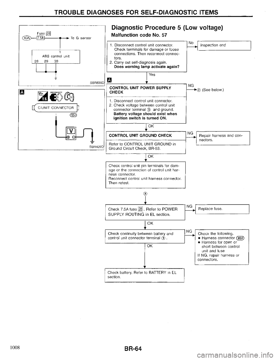 INFINITI QX4 1997  Factory Service Manual 1008 