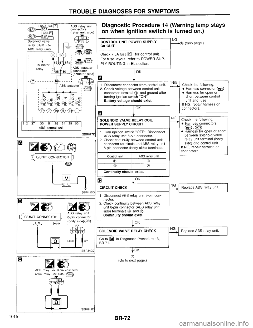 INFINITI QX4 1997  Factory Service Manual 1016 