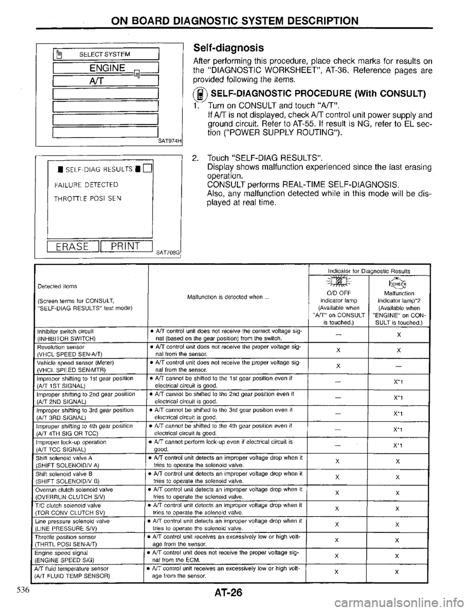 INFINITI QX4 1997  Factory Owners Guide 536 