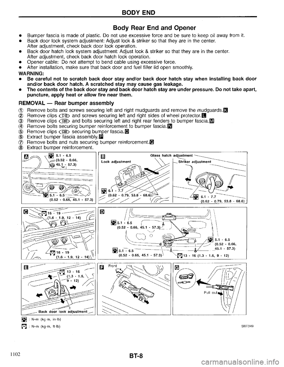 INFINITI QX4 1997  Factory Service Manual 1102 