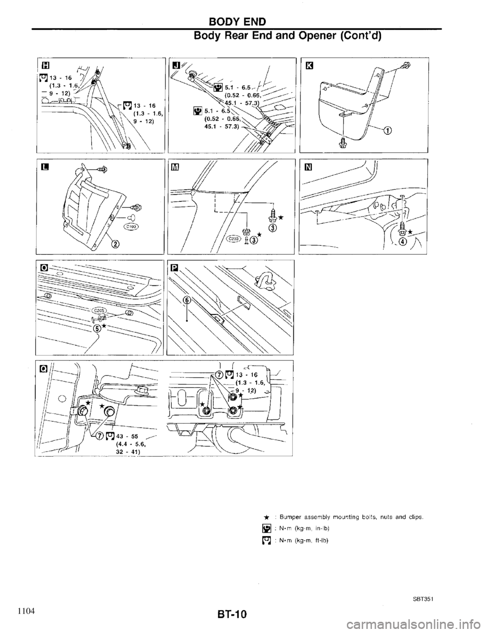 INFINITI QX4 1997  Factory Service Manual 1104 