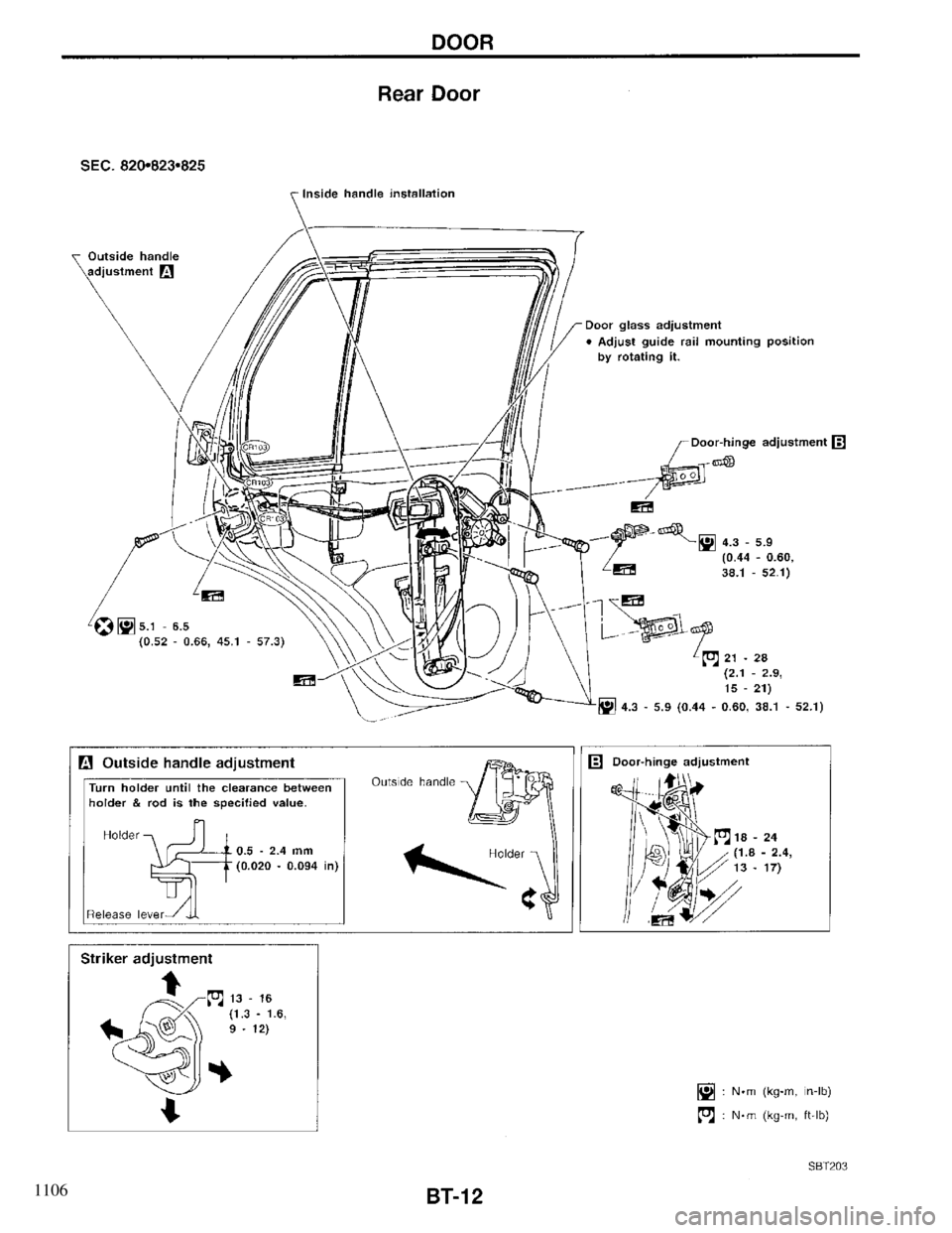 INFINITI QX4 1997  Factory Service Manual 1106 