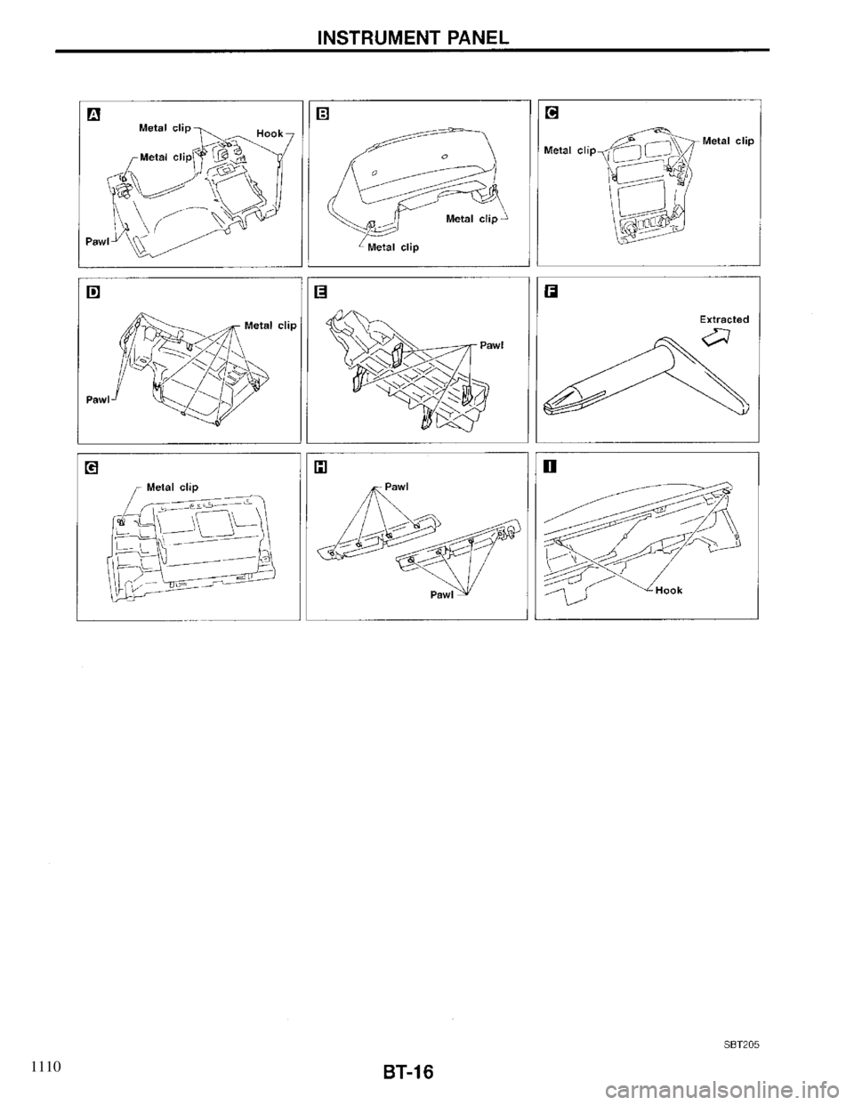 INFINITI QX4 1997  Factory Service Manual 1110 