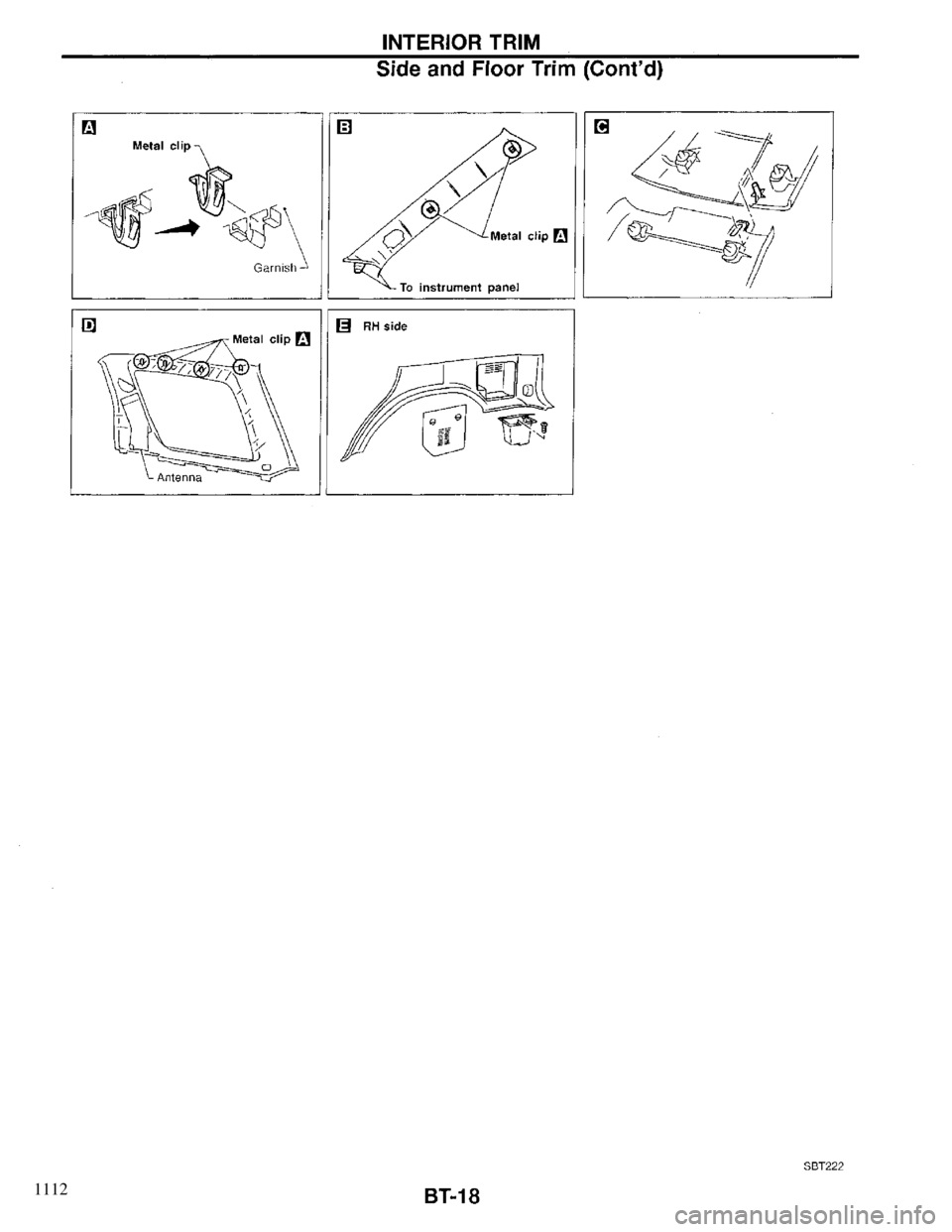INFINITI QX4 1997  Factory Service Manual 1112 