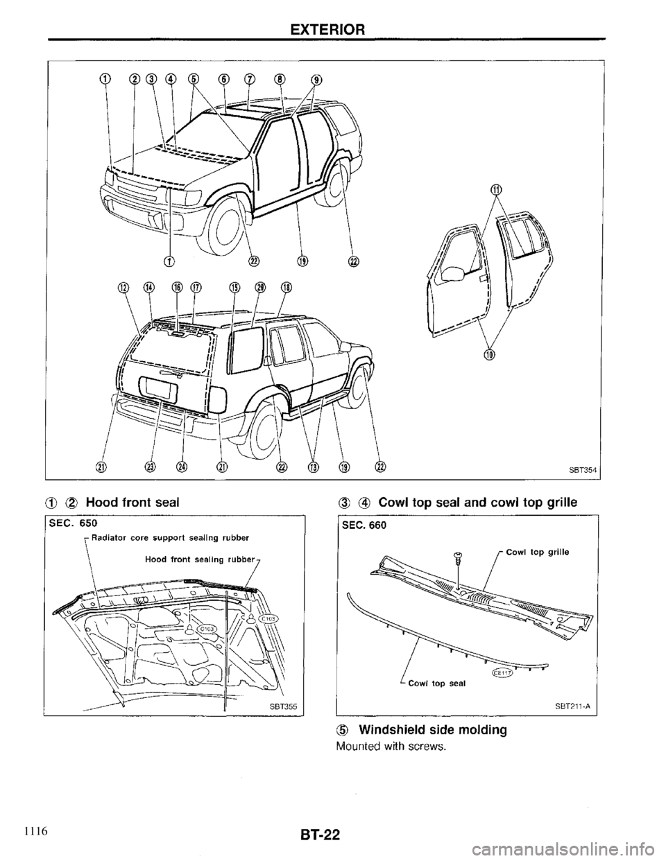 INFINITI QX4 1997  Factory Service Manual 1116 