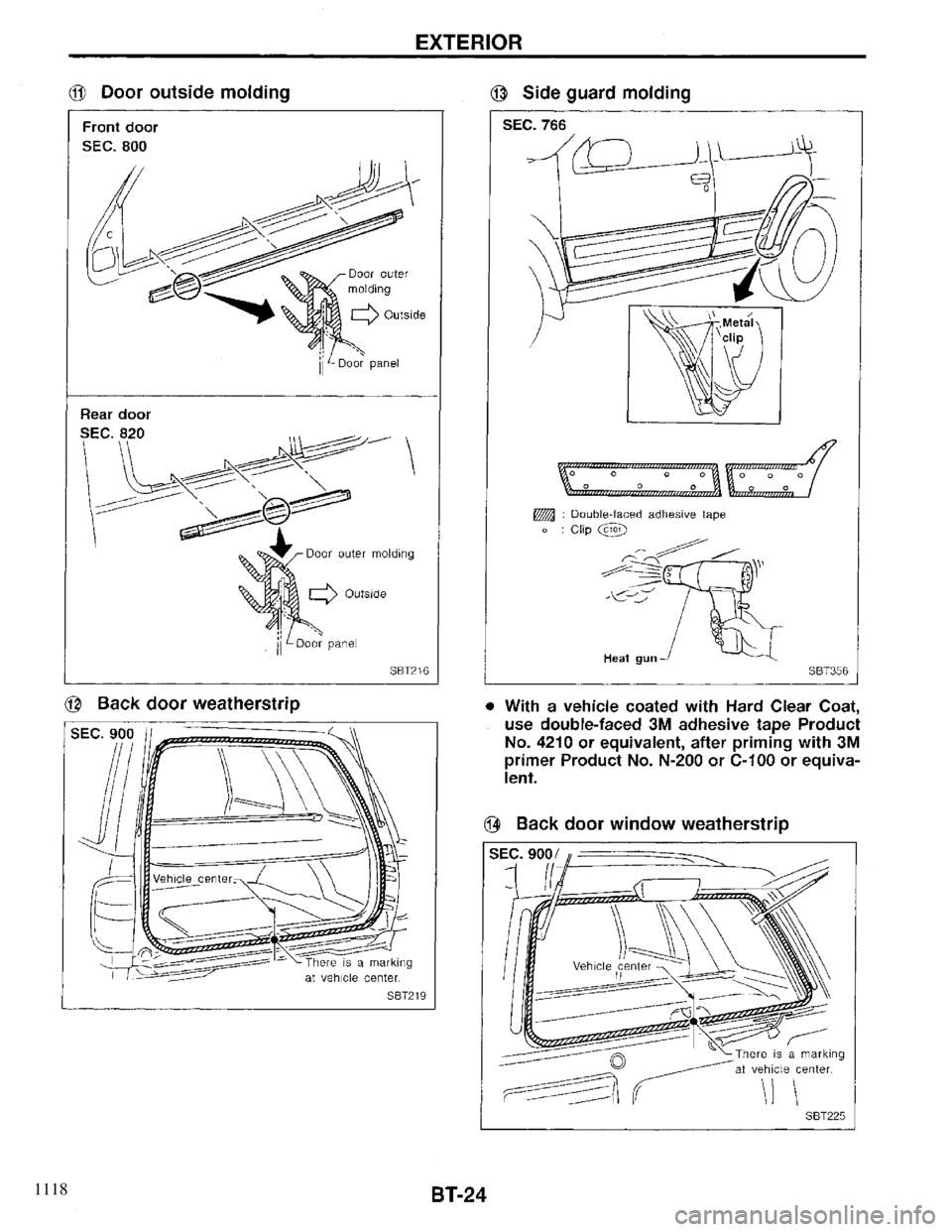 INFINITI QX4 1997  Factory Service Manual 1118 