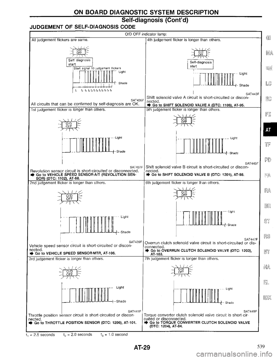 INFINITI QX4 1997  Factory Owners Guide 539 