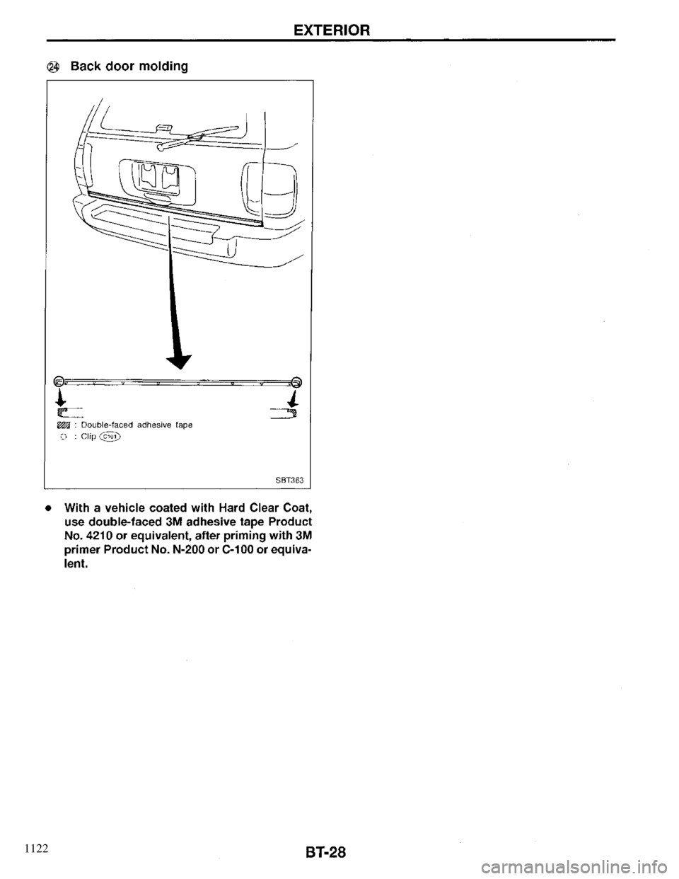 INFINITI QX4 1997 Factory Service Manual 1122 INFINITI QX4 1997 Factory Service Manual 1122