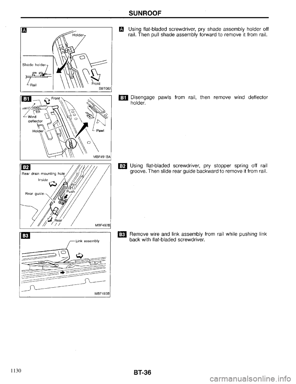 INFINITI QX4 1997 Factory Service Manual 1130 INFINITI QX4 1997 Factory Service Manual 1130