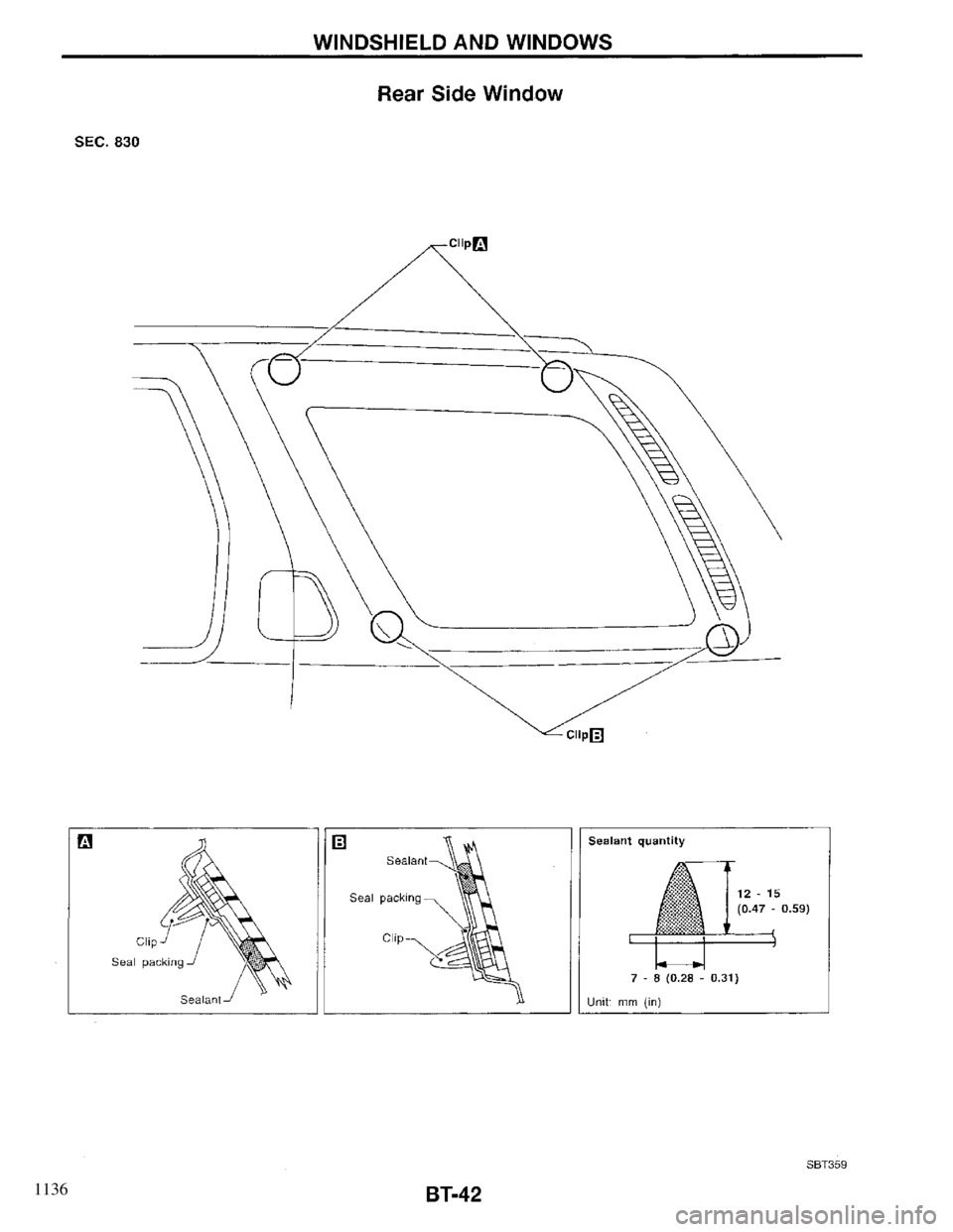 INFINITI QX4 1997 Factory Service Manual 1136 INFINITI QX4 1997 Factory Service Manual 1136
