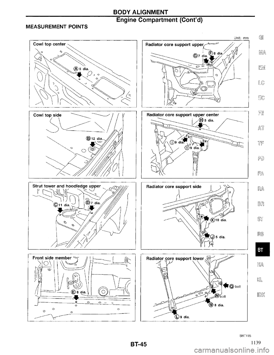 INFINITI QX4 1997 Factory Service Manual 1139 INFINITI QX4 1997 Factory Service Manual 1139