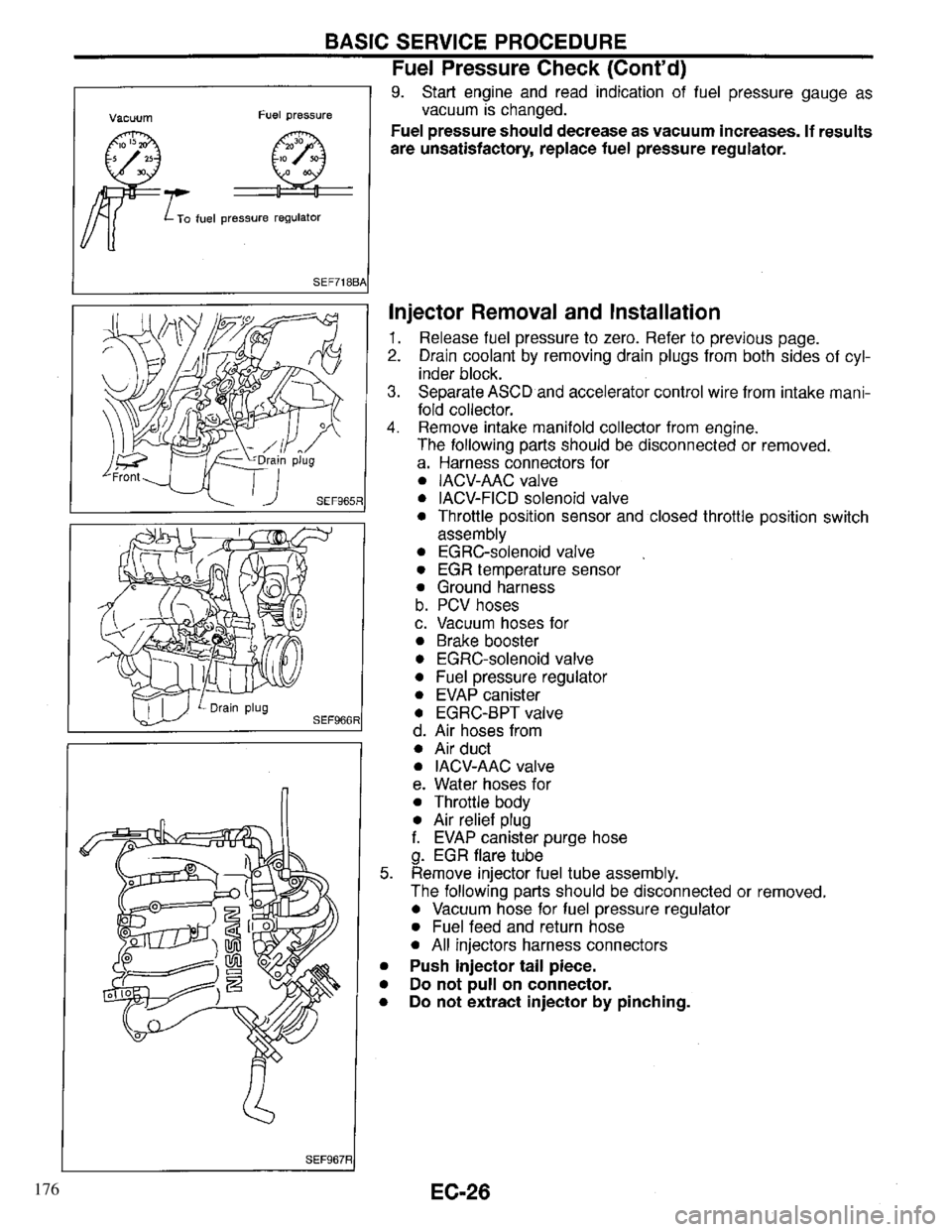 INFINITI QX4 1997  Factory Service Manual 176 
