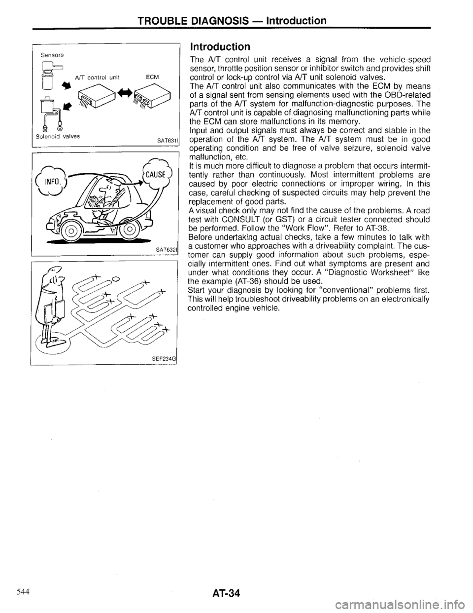 INFINITI QX4 1997  Factory Owners Guide 544 