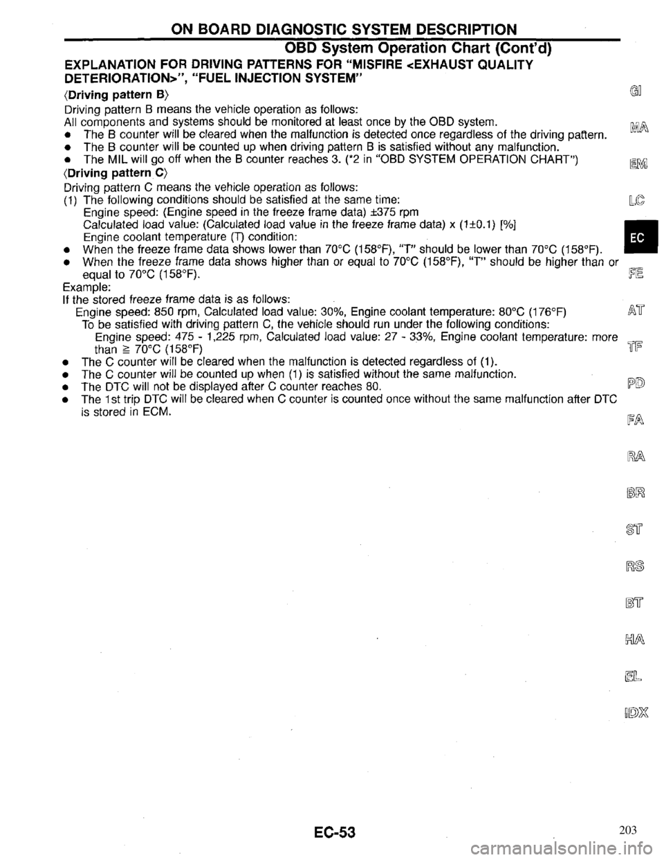 INFINITI QX4 1997  Factory Service Manual 203 