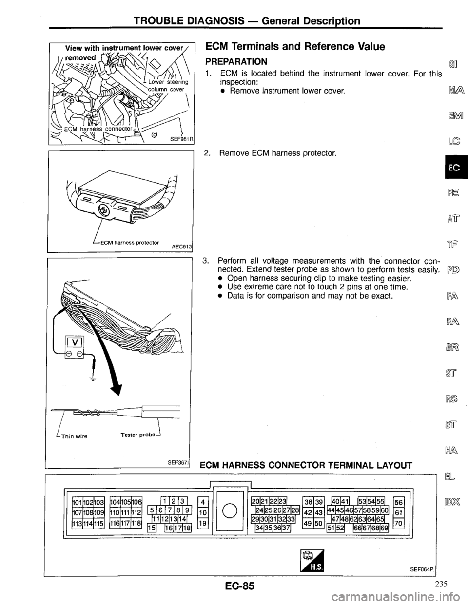 INFINITI QX4 1997 Factory Service Manual 235 INFINITI QX4 1997 Factory Service Manual 235