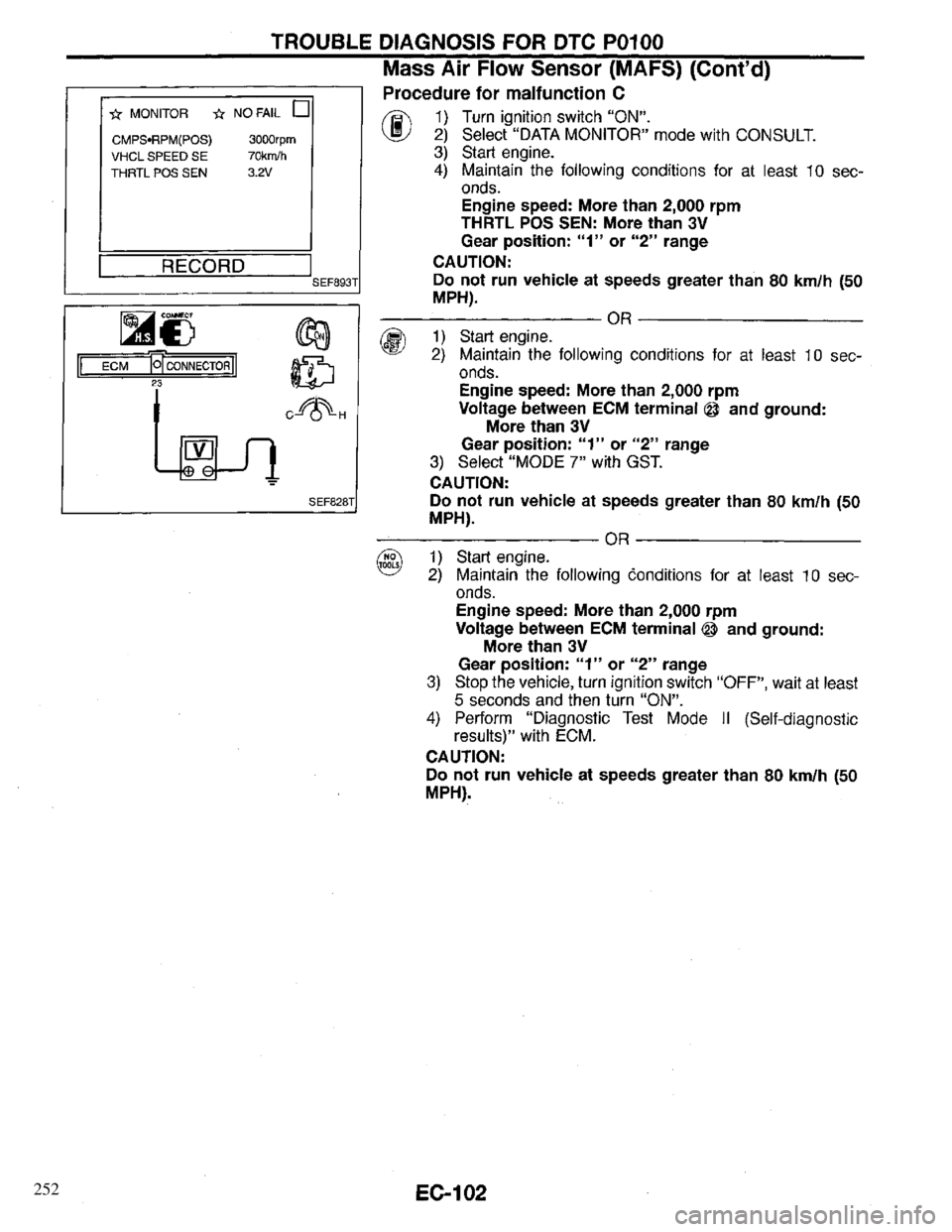 INFINITI QX4 1997  Factory Service Manual 252 