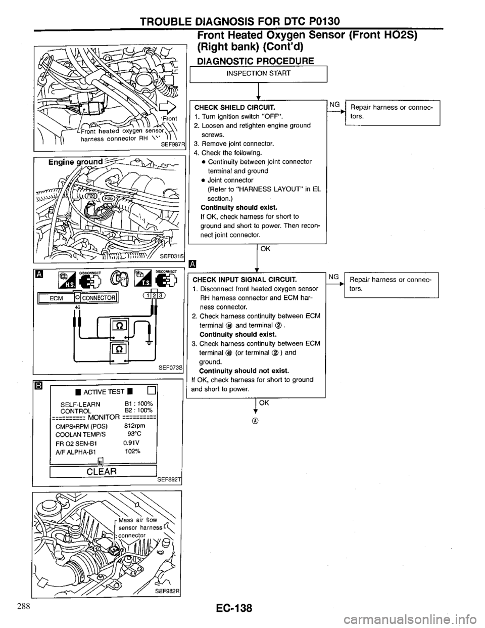 INFINITI QX4 1997  Factory Service Manual 288 