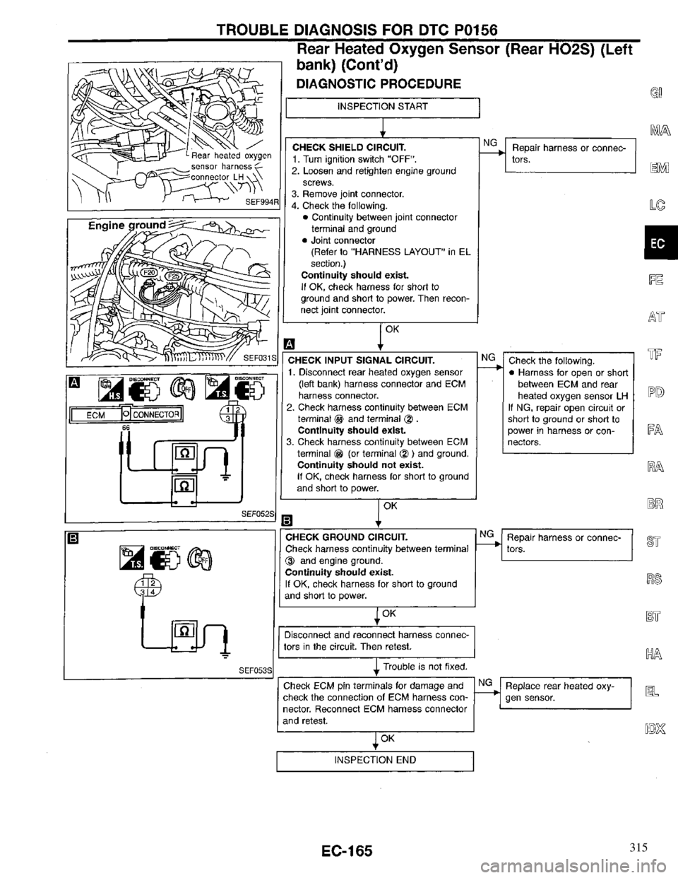 INFINITI QX4 1997  Factory Service Manual 315 