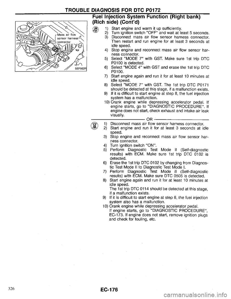 INFINITI QX4 1997  Factory Service Manual 326 