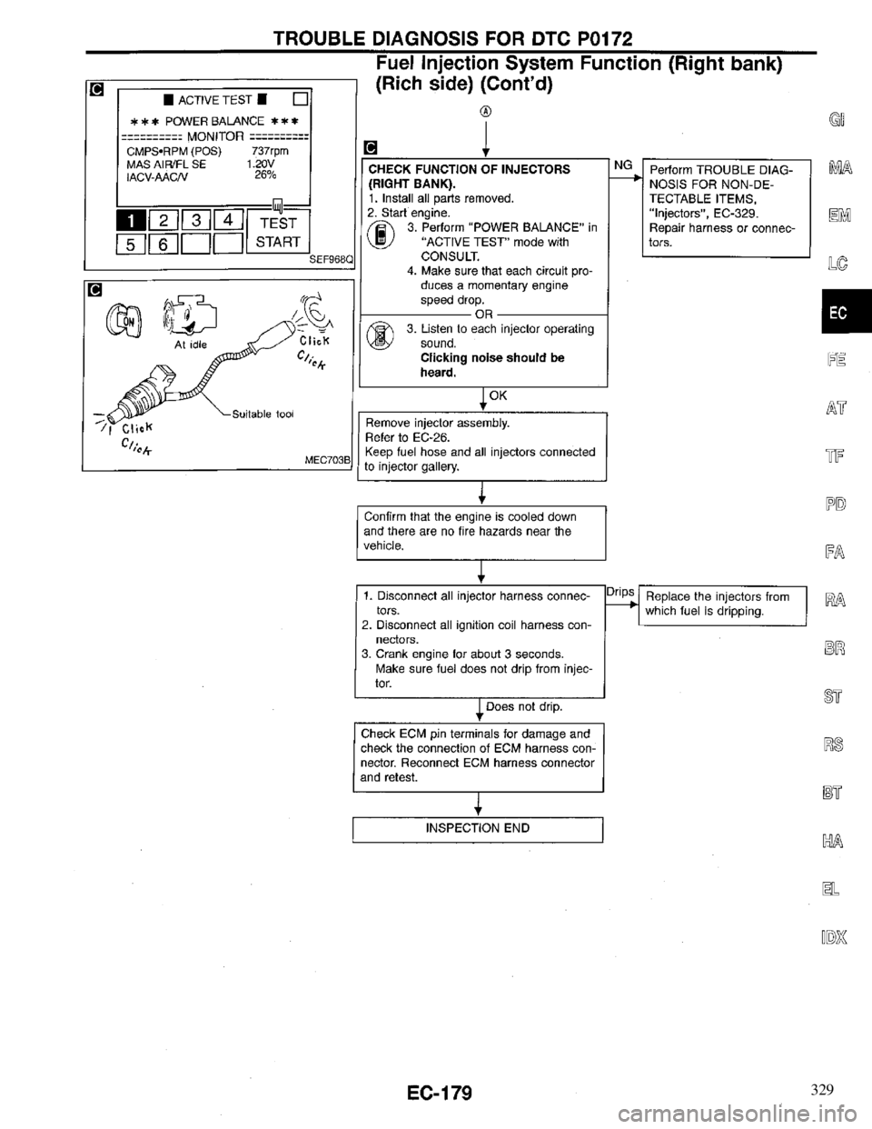 INFINITI QX4 1997  Factory Service Manual 329 