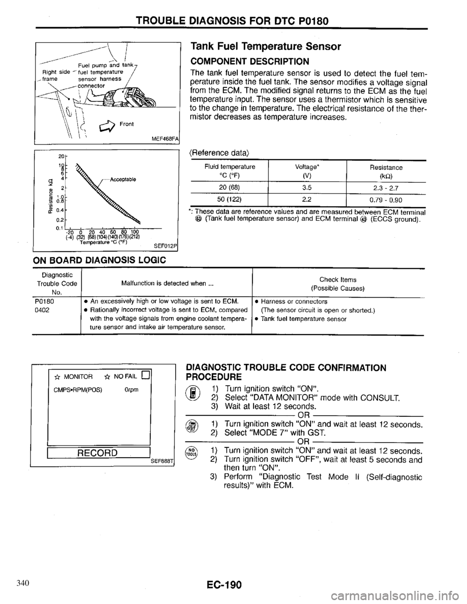 INFINITI QX4 1997  Factory Service Manual 340 