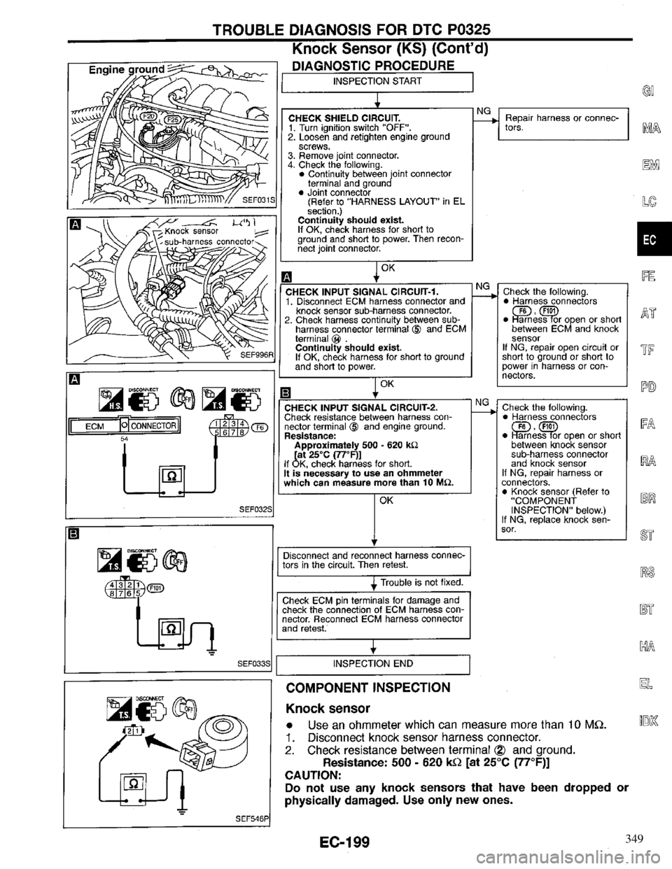 INFINITI QX4 1997  Factory Service Manual 349 