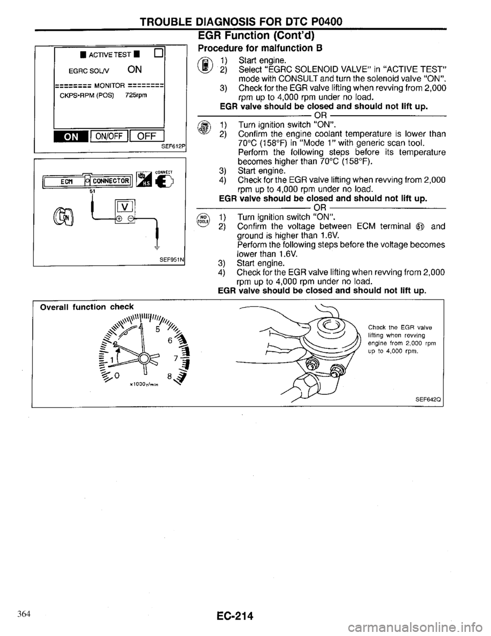 INFINITI QX4 1997  Factory Service Manual 364 