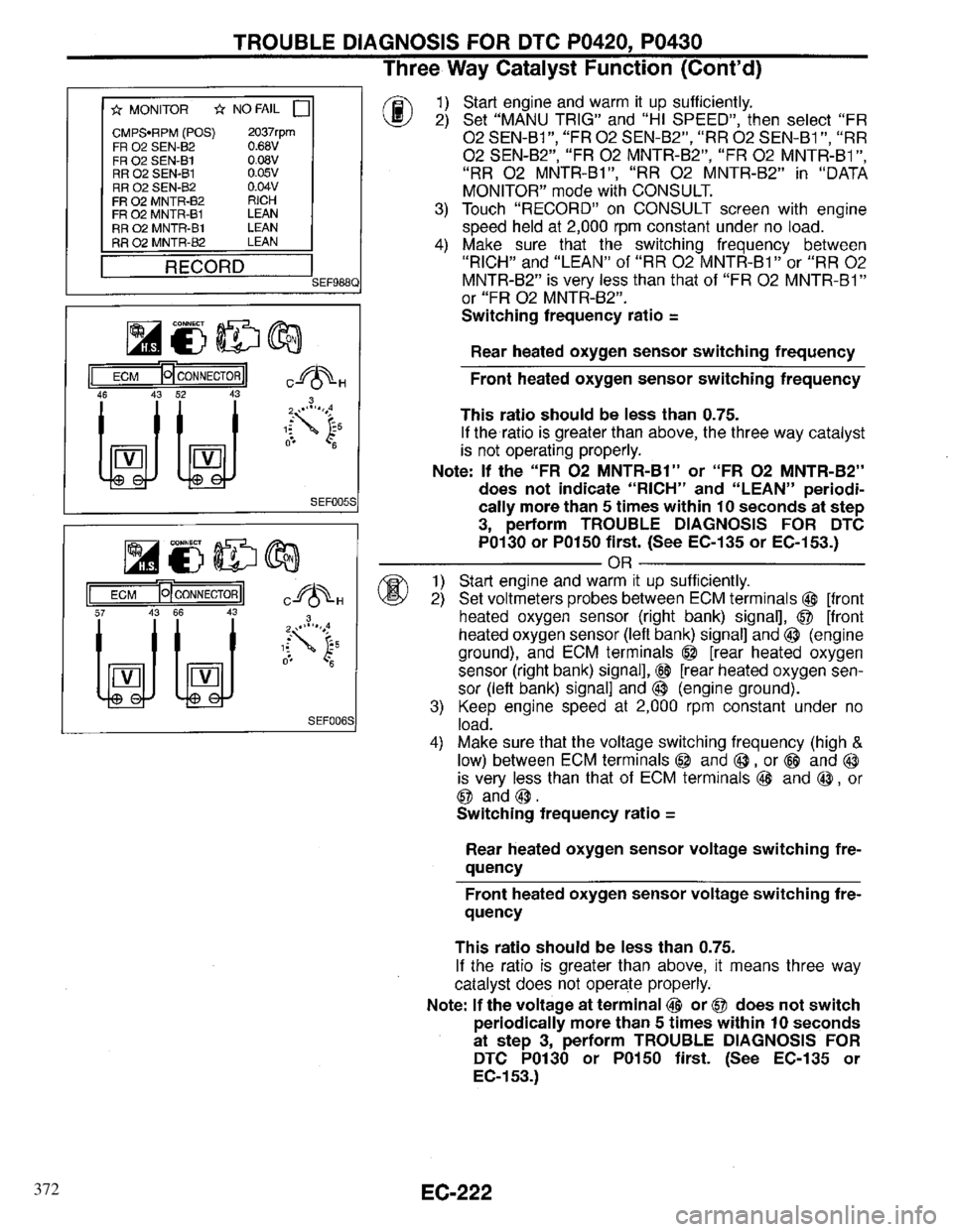 INFINITI QX4 1997  Factory Service Manual 372 