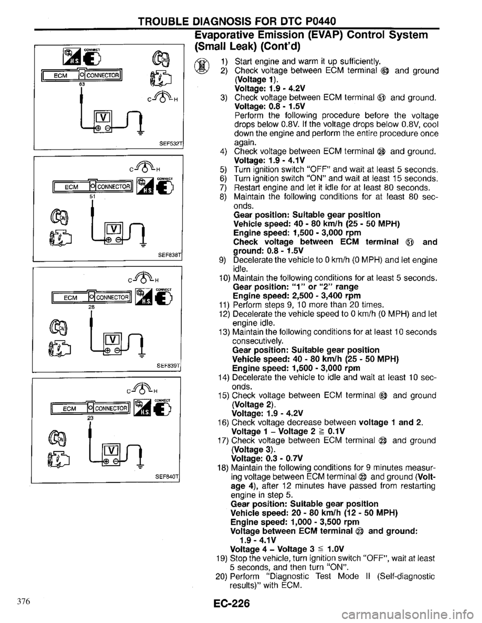 INFINITI QX4 1997  Factory Service Manual 376 