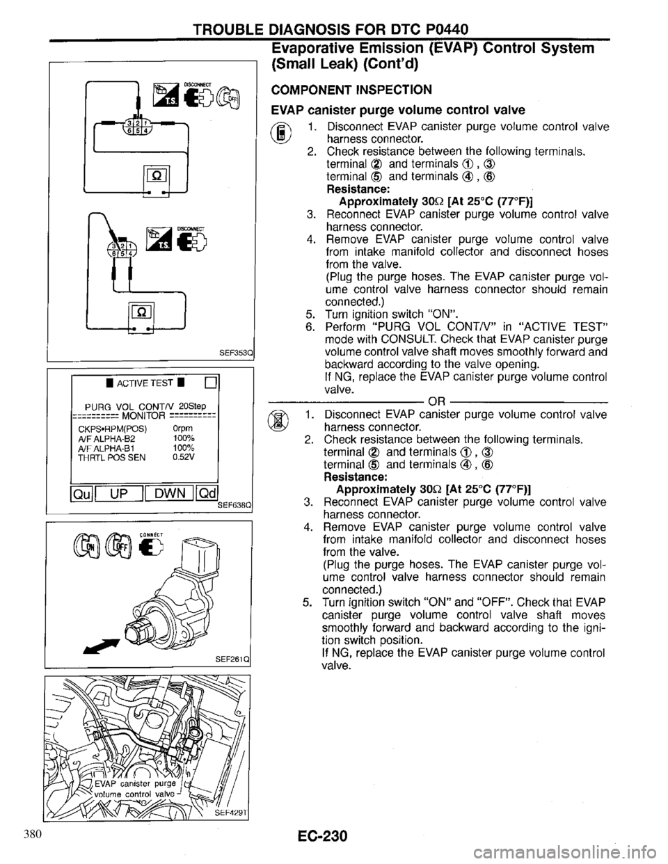 INFINITI QX4 1997  Factory Service Manual 380 