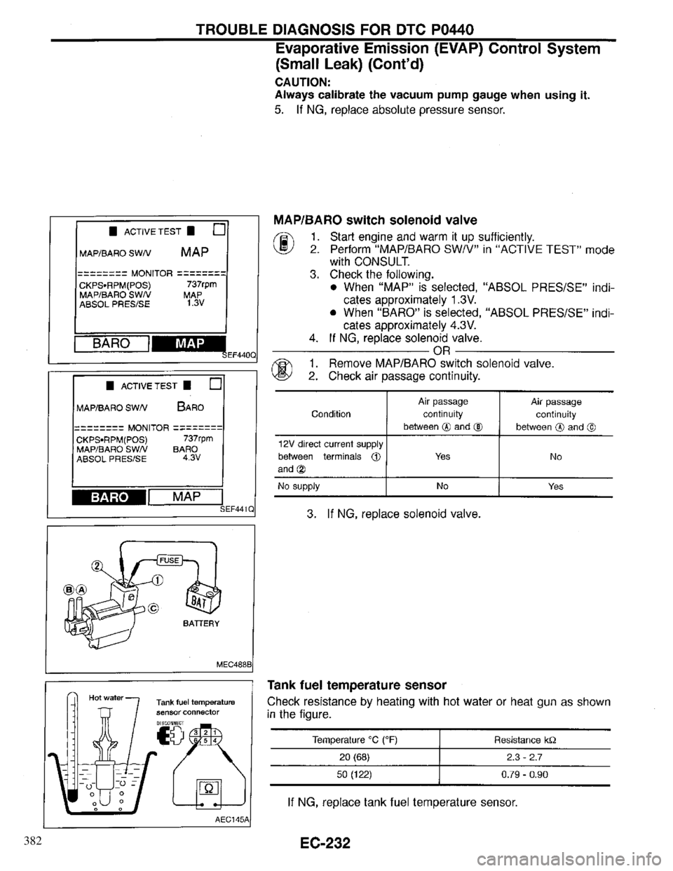 INFINITI QX4 1997  Factory Service Manual 382 
