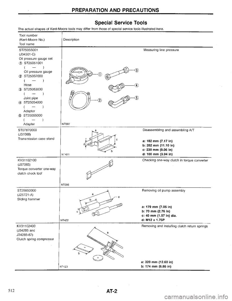 INFINITI QX4 1997  Factory Service Manual 512 