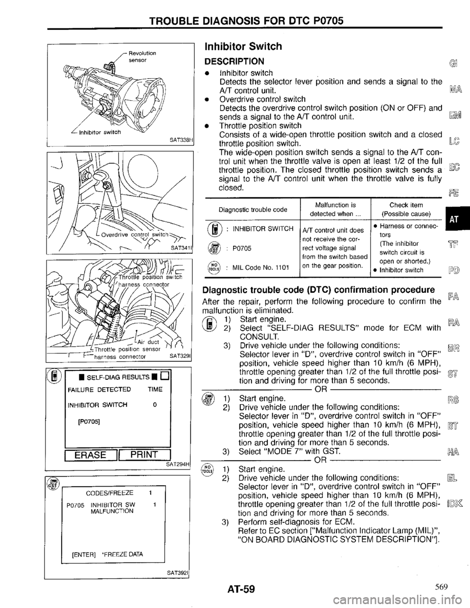 INFINITI QX4 1997 Factory Repair Manual 569 INFINITI QX4 1997 Factory Repair Manual 569