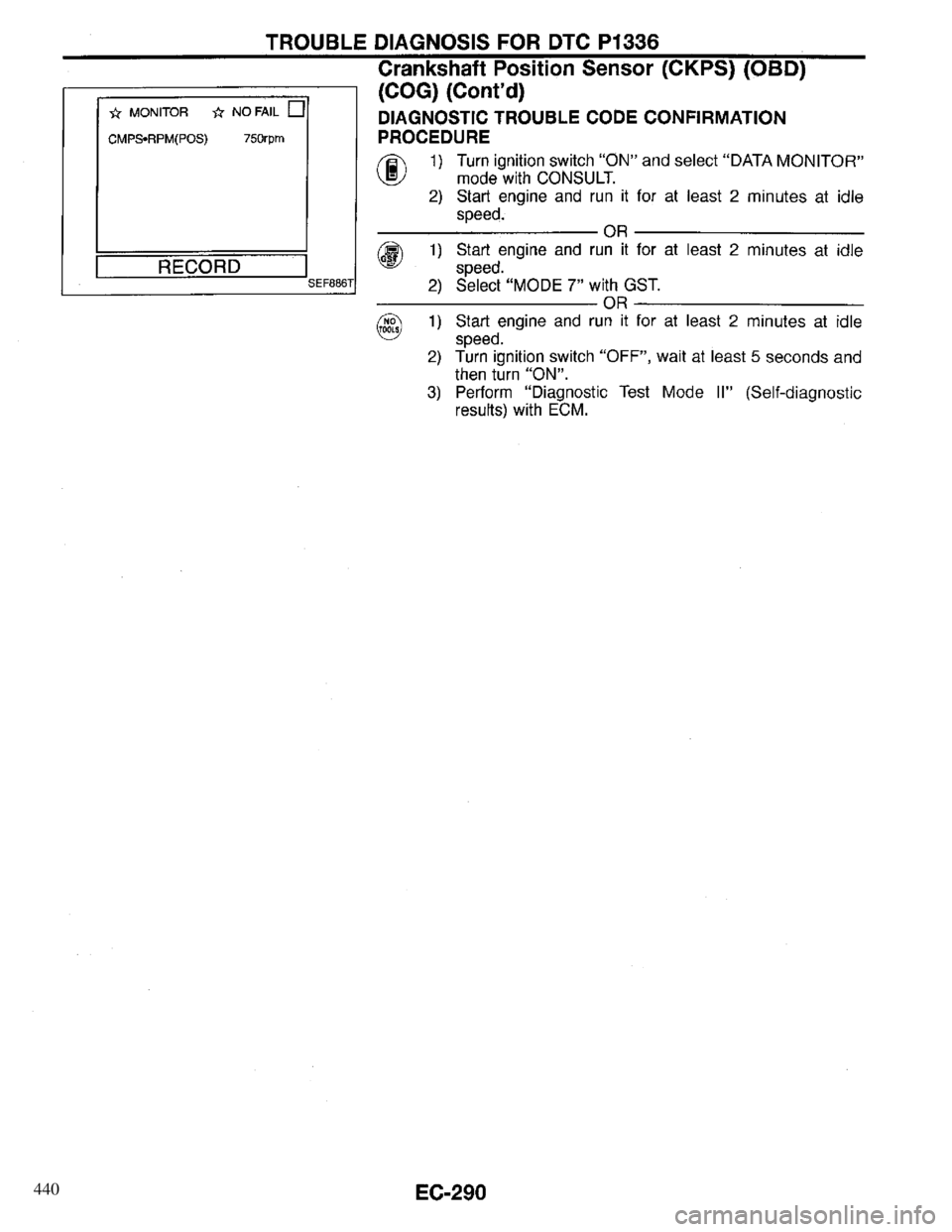 INFINITI QX4 1997  Factory Service Manual 440 