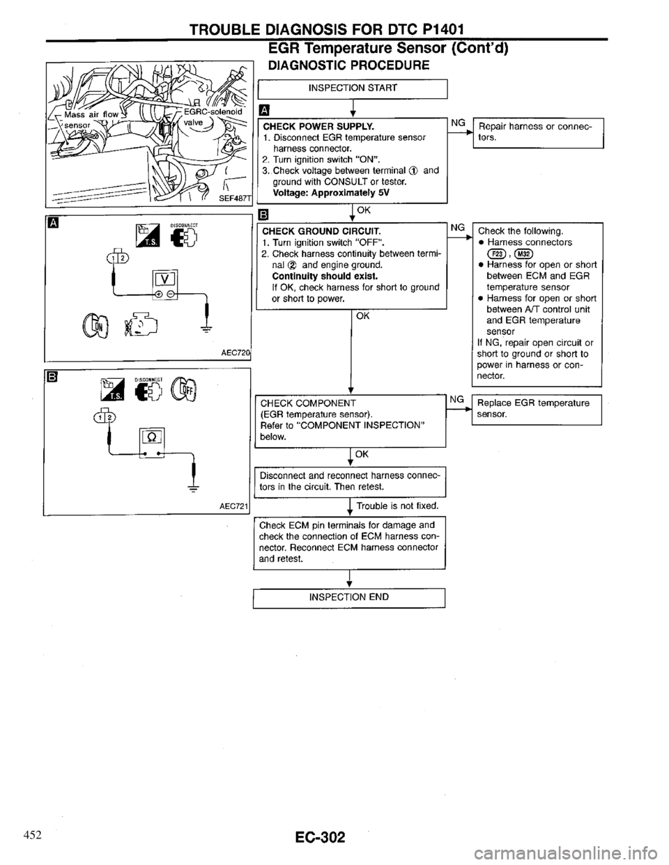 INFINITI QX4 1997 Factory Service Manual 452 INFINITI QX4 1997 Factory Service Manual 452