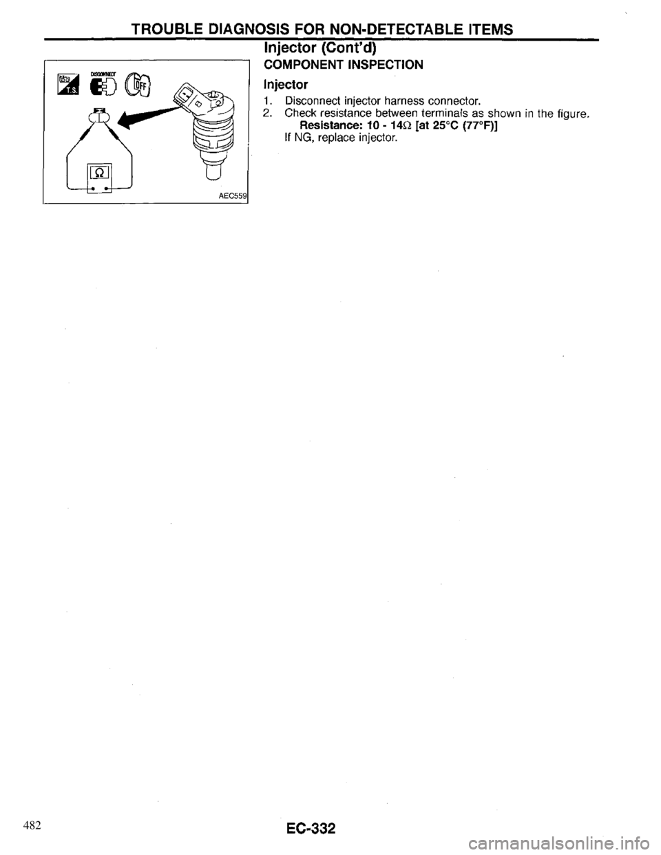 INFINITI QX4 1997 Factory Service Manual 482 INFINITI QX4 1997 Factory Service Manual 482