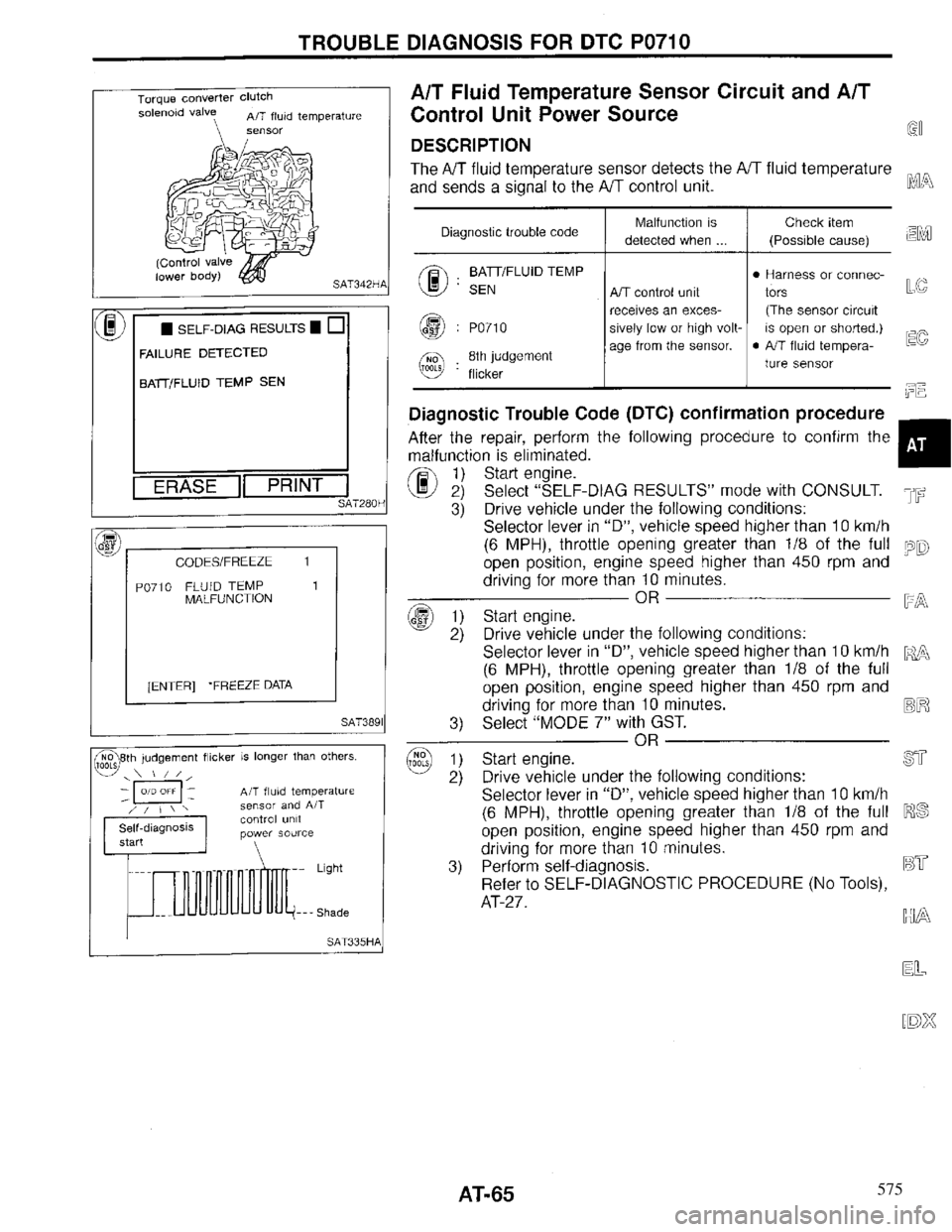 INFINITI QX4 1997 Factory Repair Manual 575 INFINITI QX4 1997 Factory Repair Manual 575