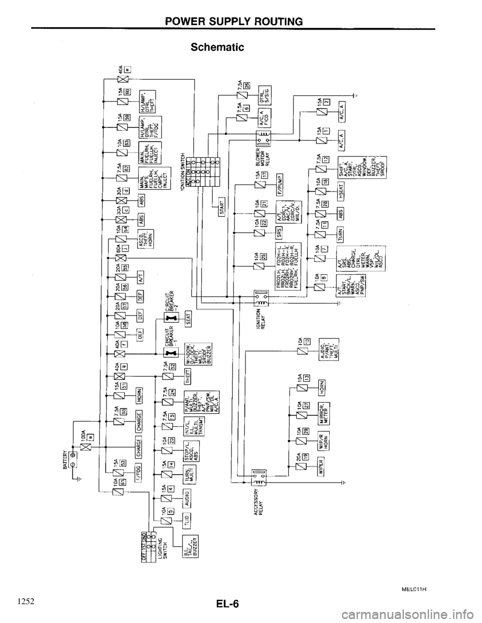 INFINITI QX4 1997  Factory Service Manual 1252 