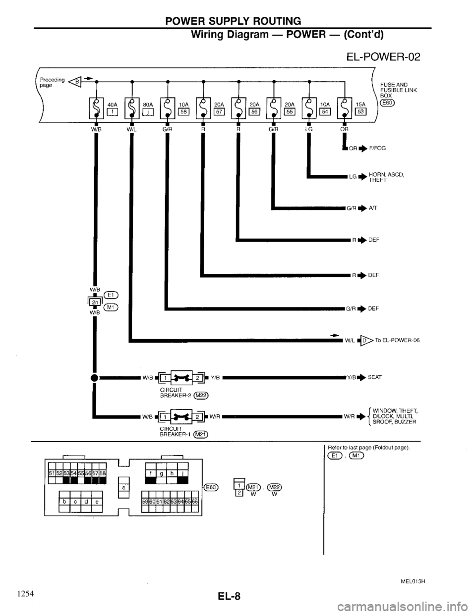 INFINITI QX4 1997  Factory Service Manual 1254 