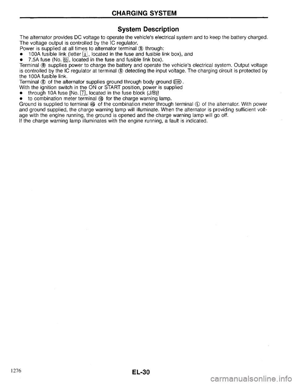 INFINITI QX4 1997  Factory Service Manual 1276 