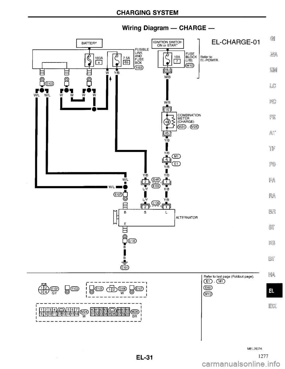 INFINITI QX4 1997  Factory Service Manual 1277 